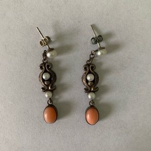 Antique pearl earrings
